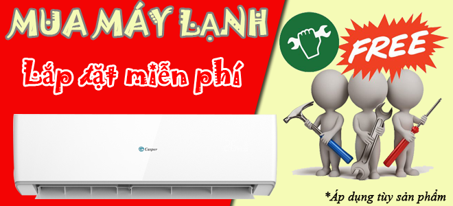 Mua điều hòa lắp đặt Free!