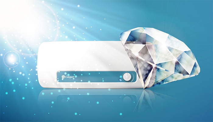 Sử dụng nước ấm quanh năm với bình nóng lạnh Casper Thái Lan