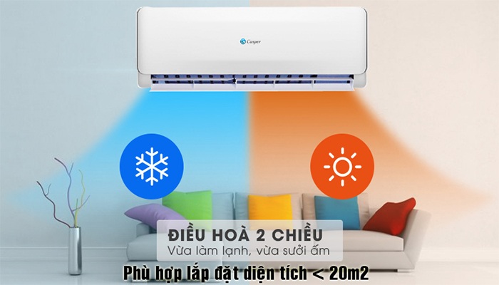 Nên sử dụng điều hoà Casper 2 chiều hàng thường hay hàng inverter