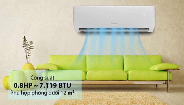 Phòng dưới 15m2 thì chọn điều hòa Gree công suất bao nhiêu?