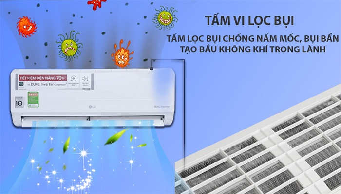 Có gì đặc biệt trên chiếc điều hòa LG V10ENW