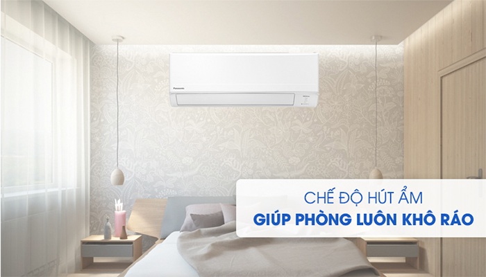 Chế độ Dry không thể thiếu vào mùa nồm trên điều hòa Panasonic